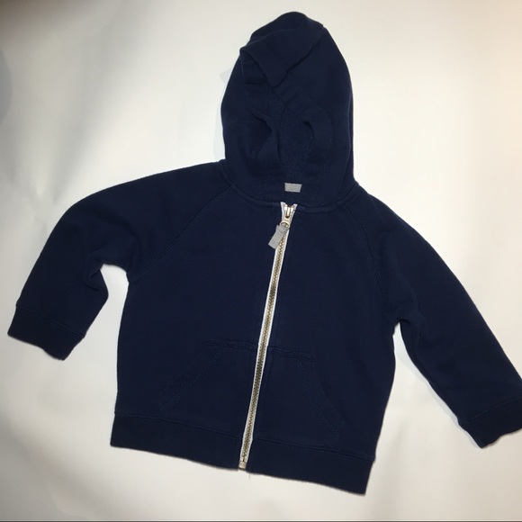 boys navy zip up hoodie